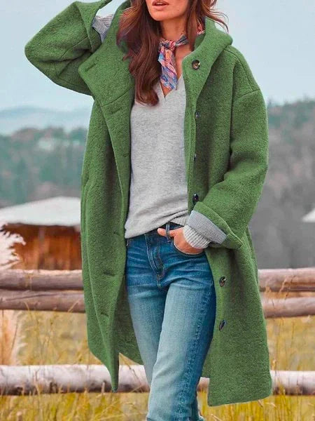 Cappotto in lana comodo per un look elegante e caldo. Ottimizza il tuo stile invernale con moda di alta qualità.