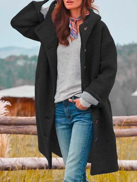 Cappotto in lana comodo per un look elegante e caldo. Ottimizza il tuo stile invernale con moda di alta qualità.