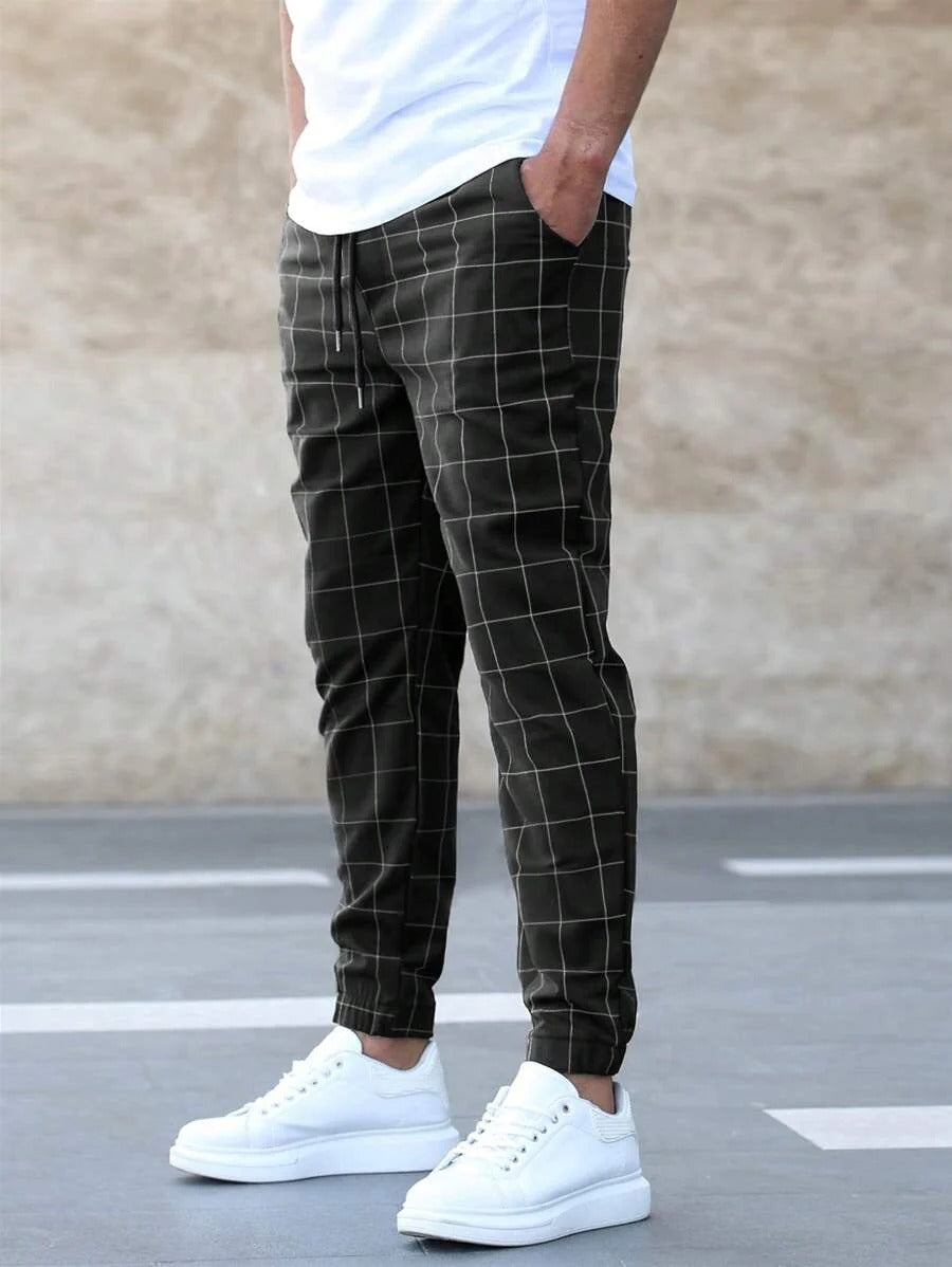 Aldo - Pantaloni Jogger a Quadri
