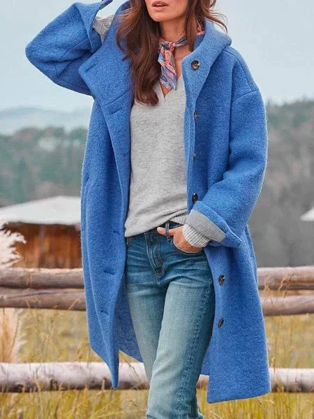 Cappotto in lana comodo per un look elegante e caldo. Ottimizza il tuo stile invernale con moda di alta qualità.
