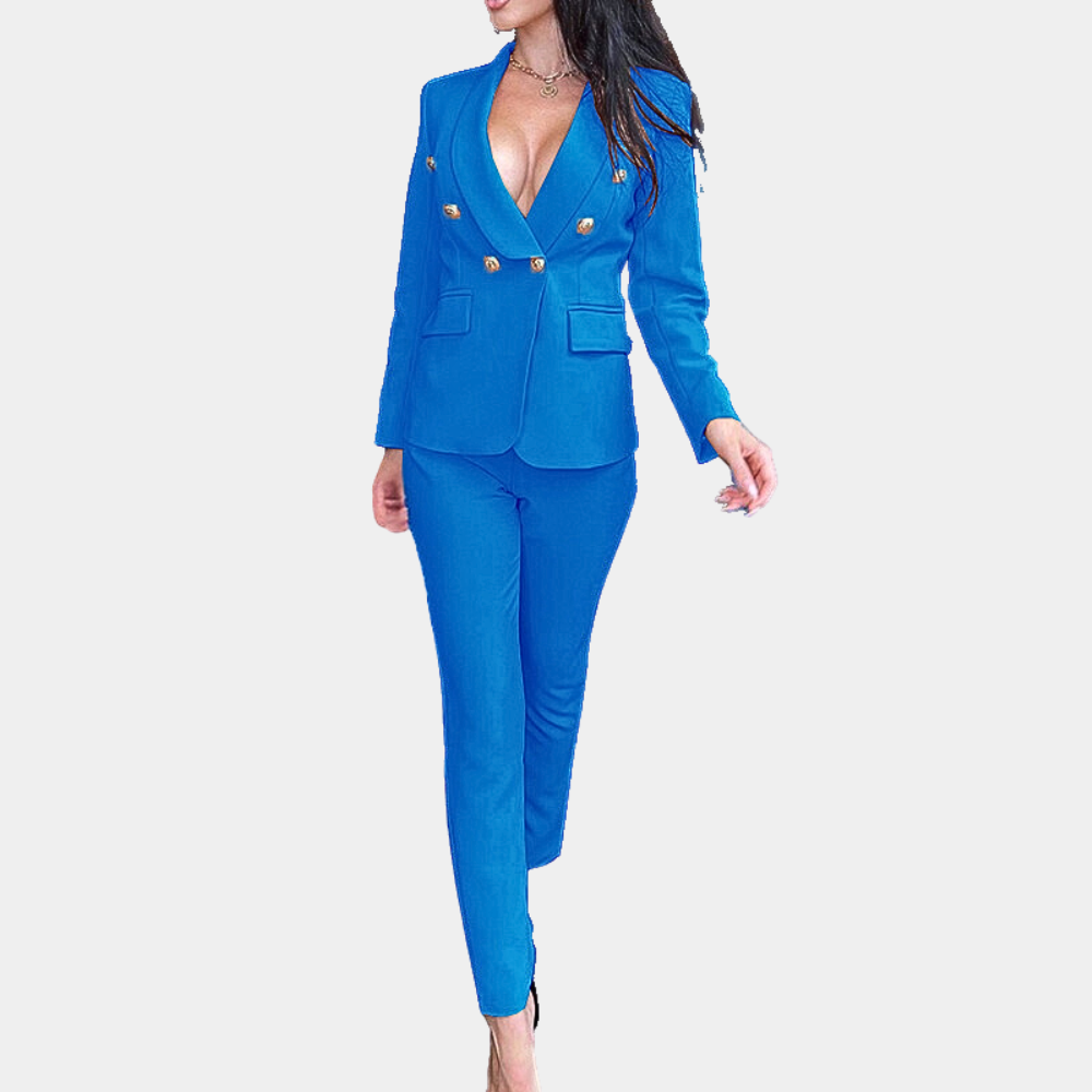 Elegante set da donna in lana