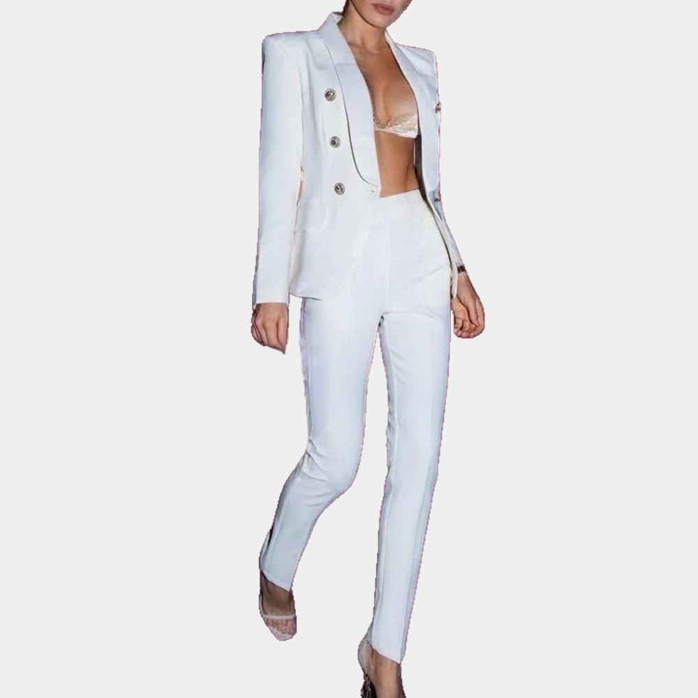 Elegante set da donna in lana