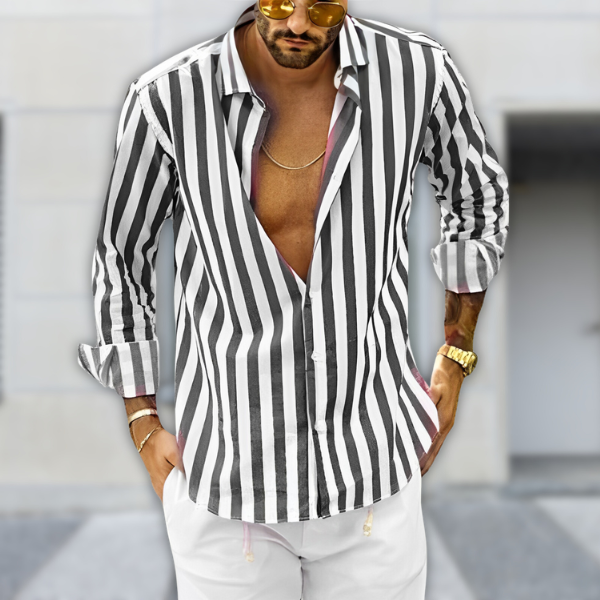 Antonio - Camicia estiva a righe