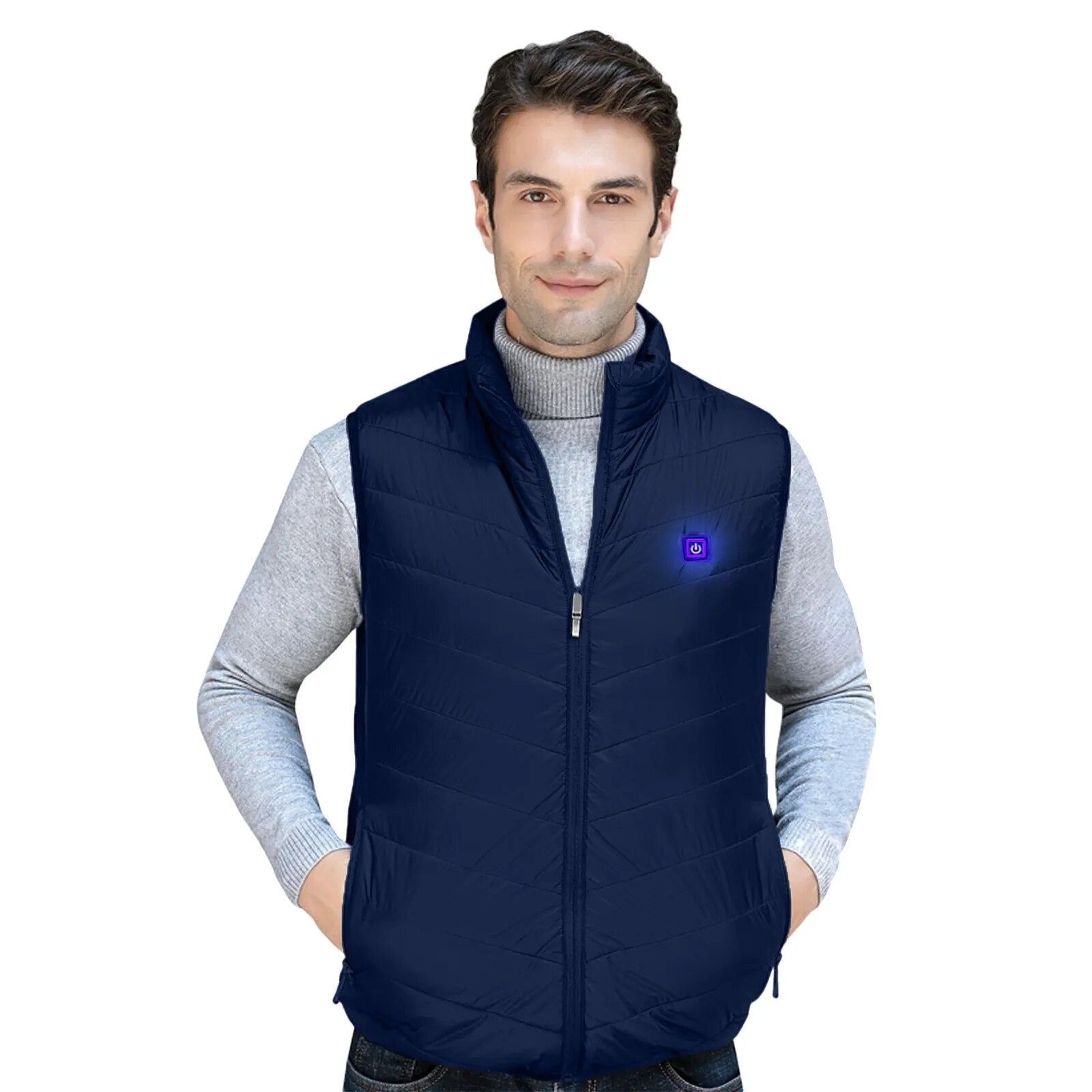 Franco - Gilet Slim Riscaldato con Fodera in Pile