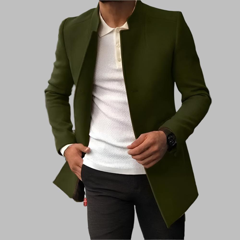 Elegant wool coat for men