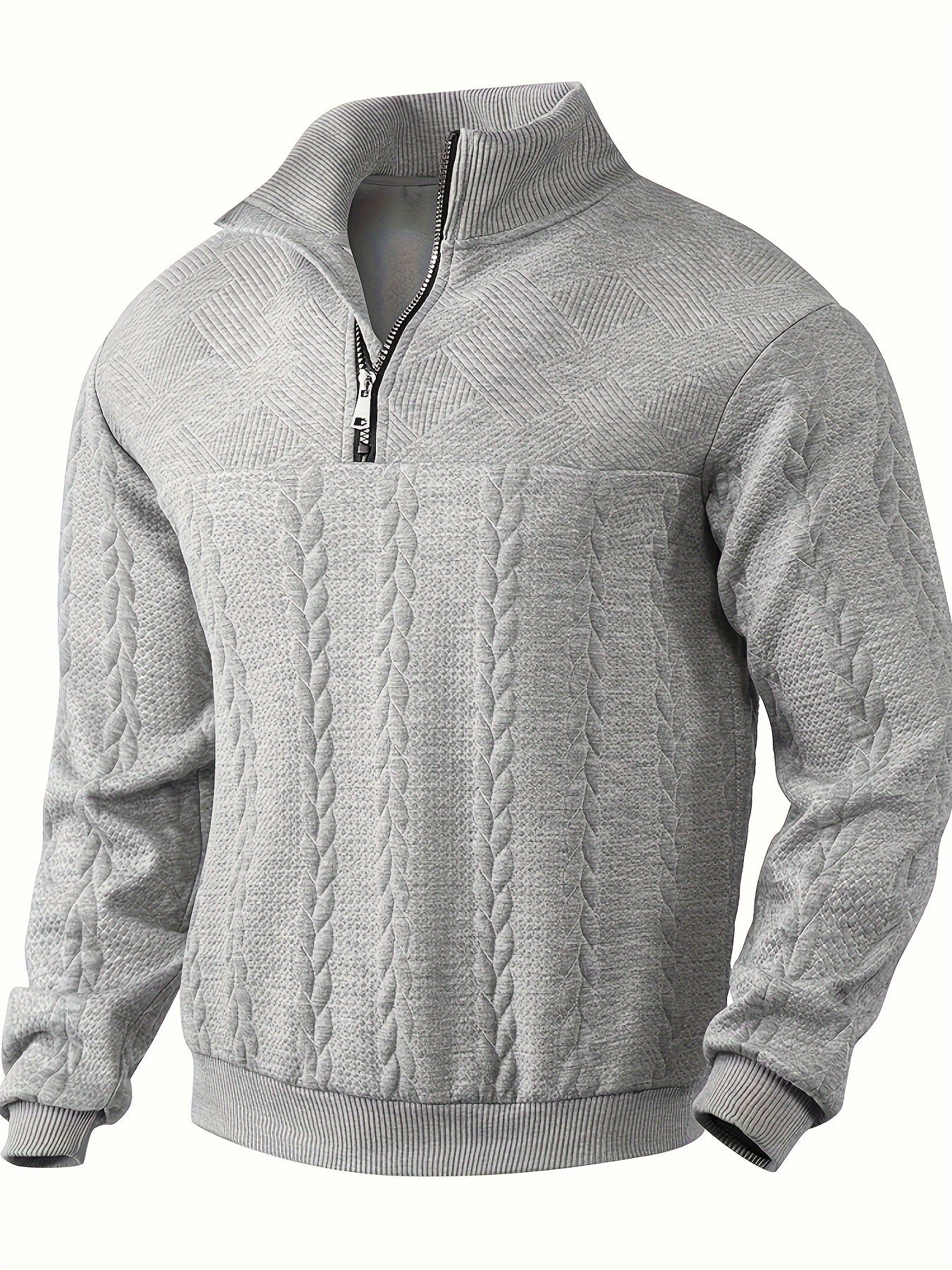 Leo - Uomo Vintage Maglione in Cashmere con Zip