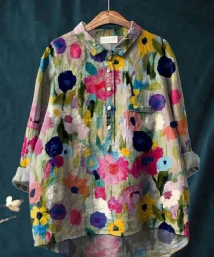 Blusa floreale elegante