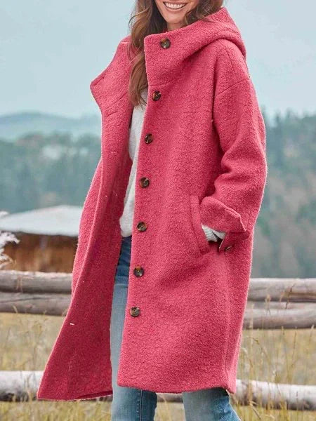 Cappotto in lana comodo per un look elegante e caldo. Ottimizza il tuo stile invernale con moda di alta qualità.