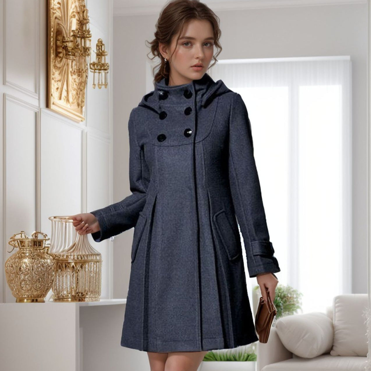 Carla - Elegante Cappotto di Seta
