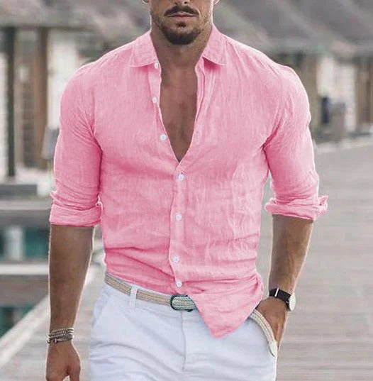 Camicia elegante in lino estivo
