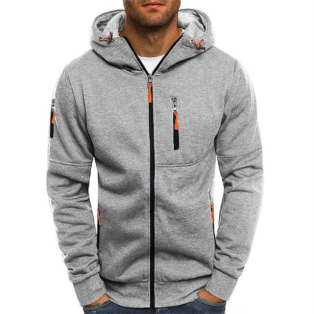 Marco - Uomo Pullover con Cappuccio in Cotone