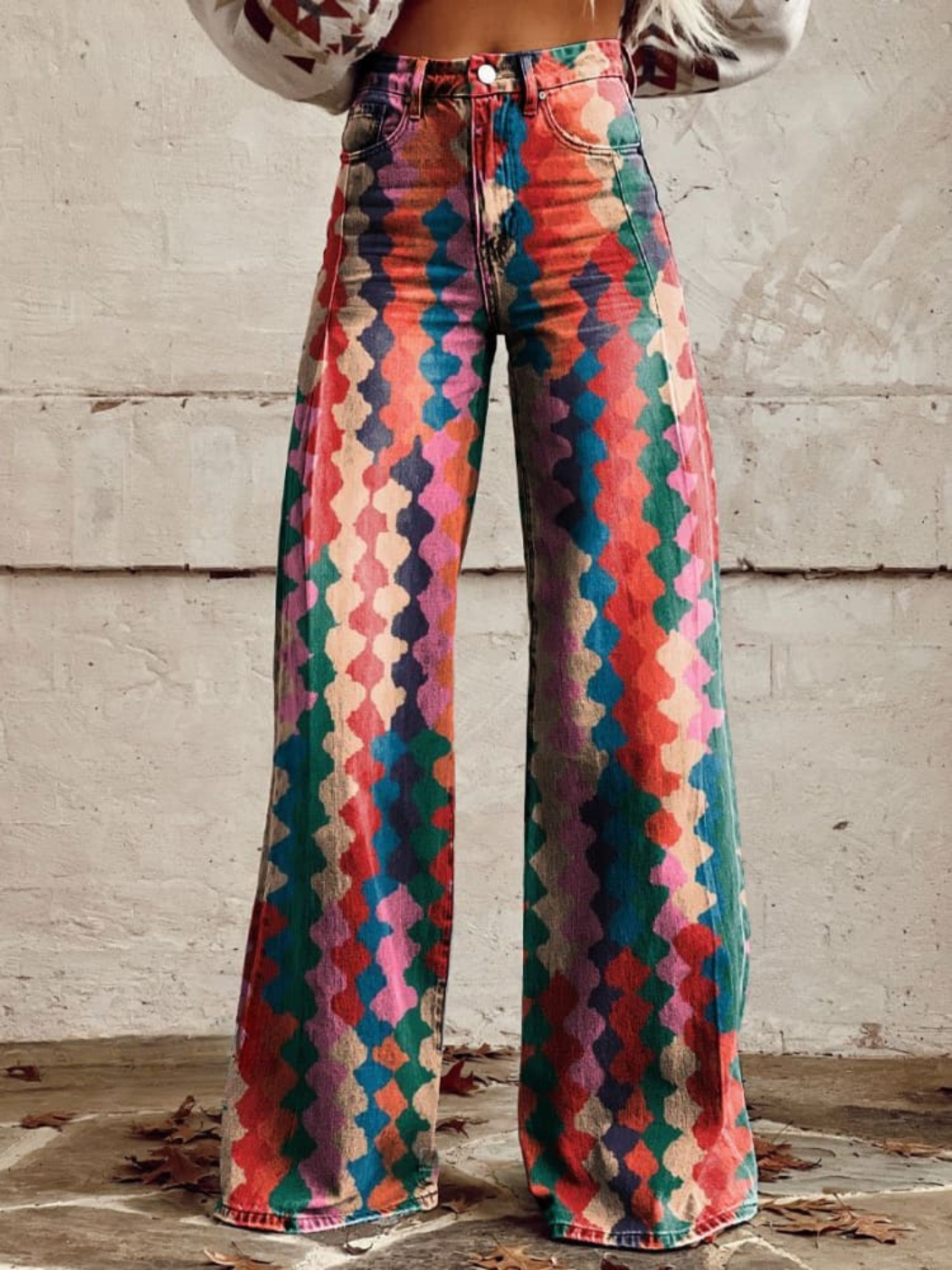 Mia - Pantaloni Larghi Boho