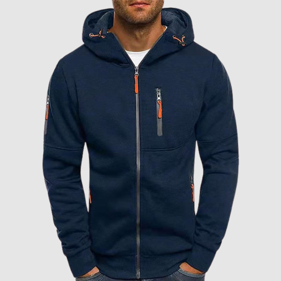 Marco - Uomo Pullover con Cappuccio in Cotone