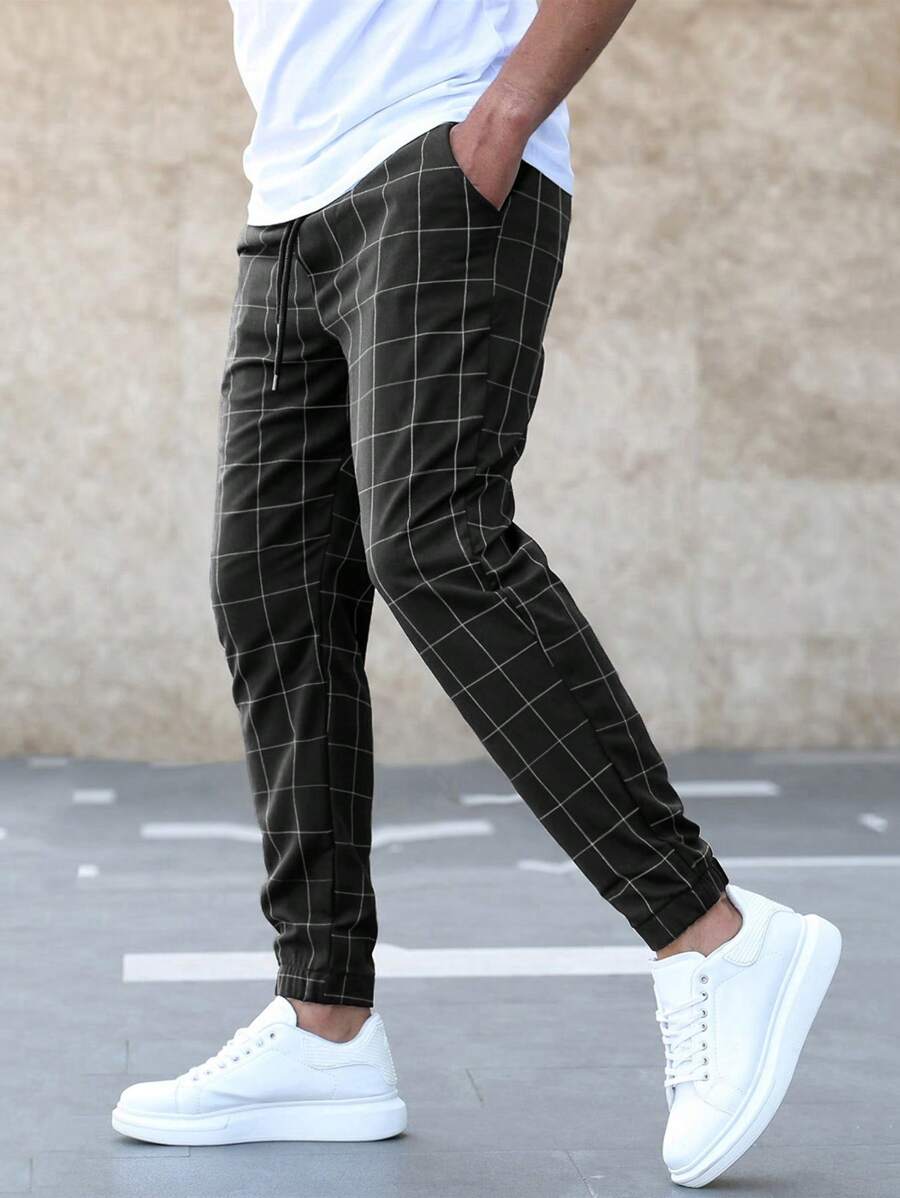 Aldo - Pantaloni Jogger a Quadri