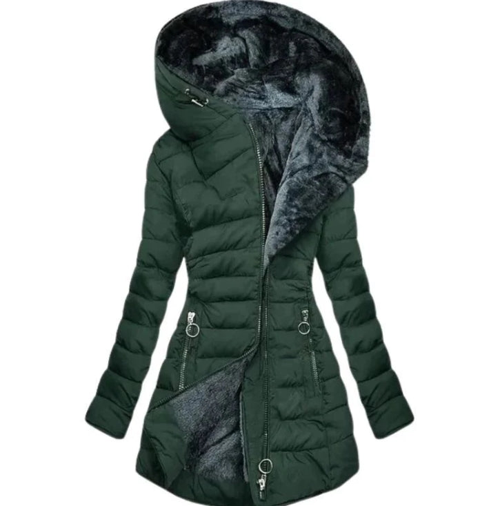 Parka Elegante in Lana per Donne