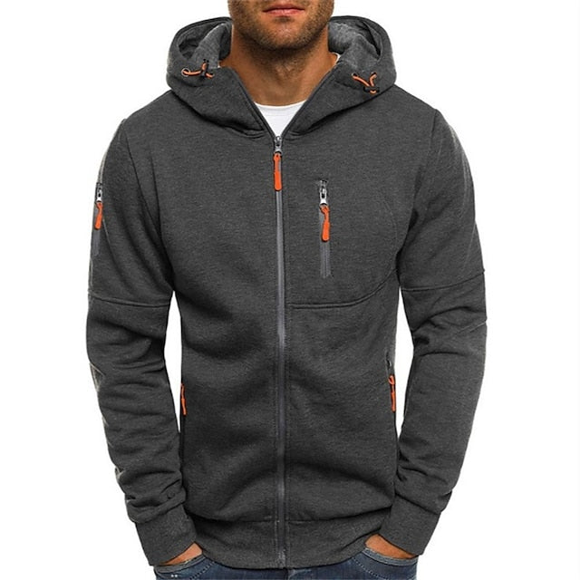 Marco - Uomo Pullover con Cappuccio in Cotone