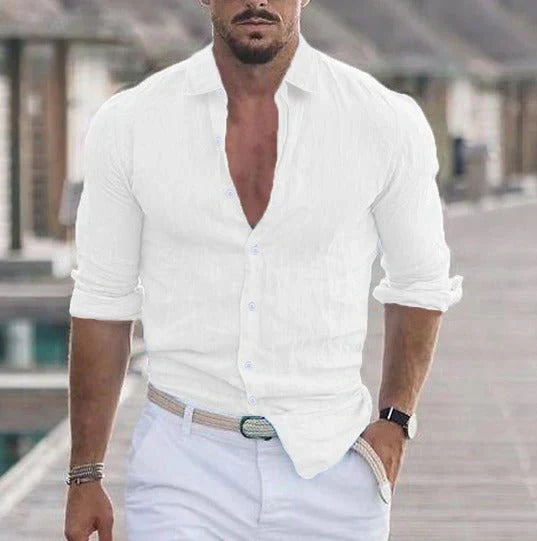 Camicia elegante in lino estivo